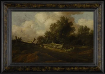Landscape with Two Figures and a Dog